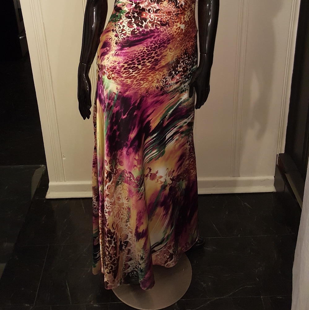 Long Maxi Multi-colored Dress - Picture 13 of 13